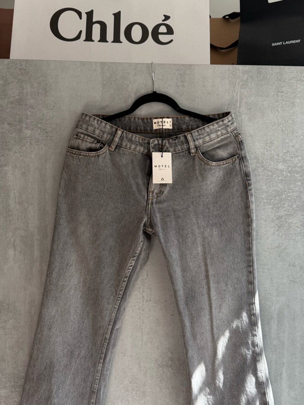 Motel Rocks Grey Boot-Cut Jeans - Picture 4 of 10